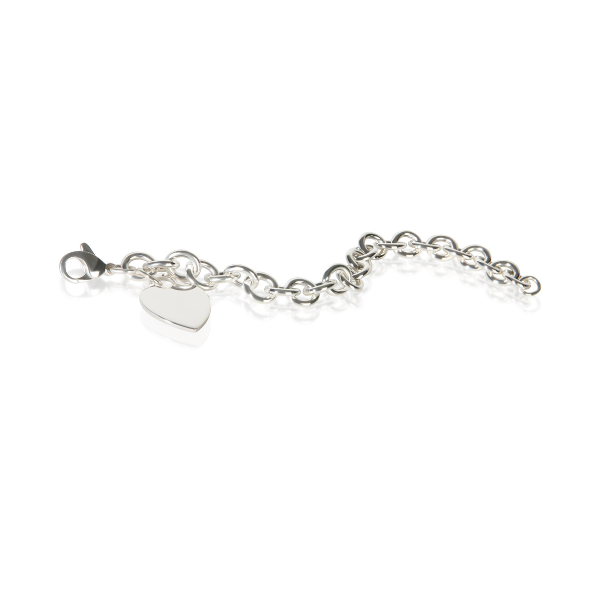 Tiffany & Co. Sterling Silver Heart Charm Bracelet 3