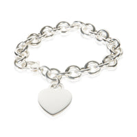 Tiffany & Co. Sterling Silver Heart Charm Bracelet fv