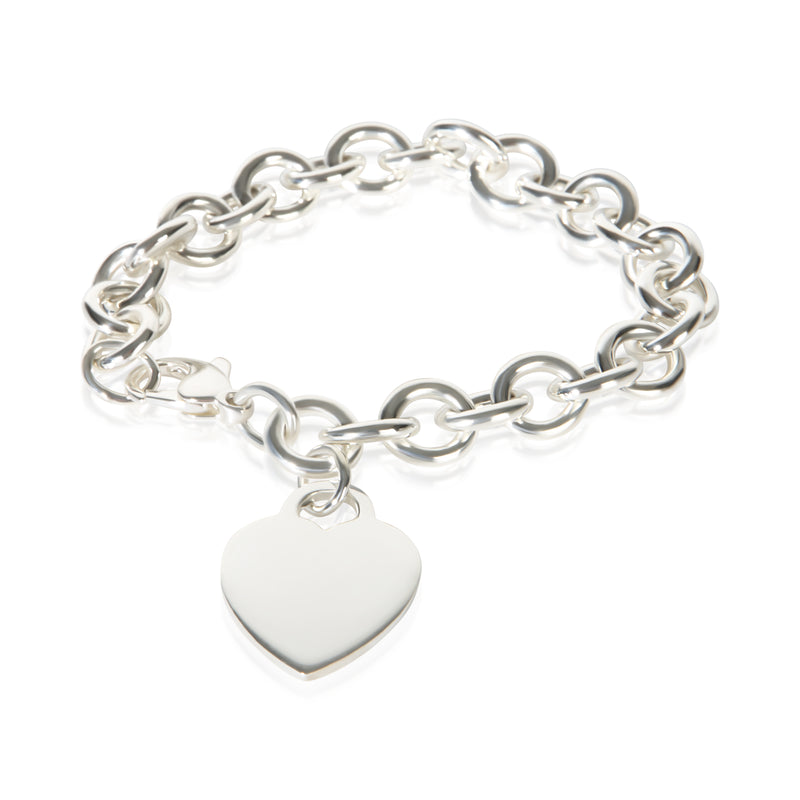 Tiffany & Co. Sterling Silver Heart Charm Bracelet fv