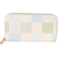 Louis Vuitton Pistachio Green Damierlicious Canvas Zippy Wallet Wallet id
