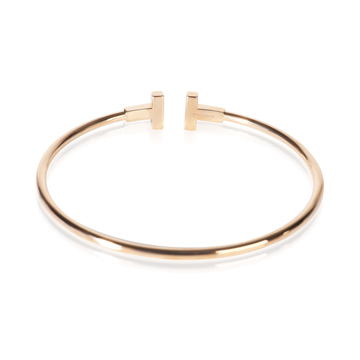 Tiffany & Co. Rose Gold Tiffany T Wire Bracelet 3