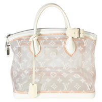 Louis Vuitton White Monogram Transparence Lockit Handbag id