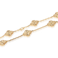 Van Cleef & Arpels Yellow Gold Vintage Alhambra Necklace 2