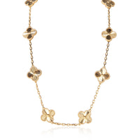 Van Cleef & Arpels Yellow Gold Vintage Alhambra Necklace fv