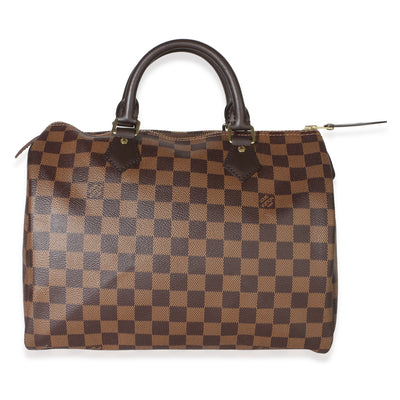 Louis Vuitton Damier Ebene Canvas Speedy 30 Handbag id