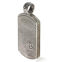 David Yurman Sterling Silver Tag Pendant 2
