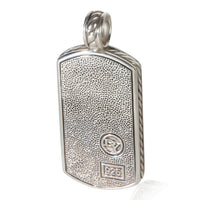 David Yurman Sterling Silver Tag Pendant fv