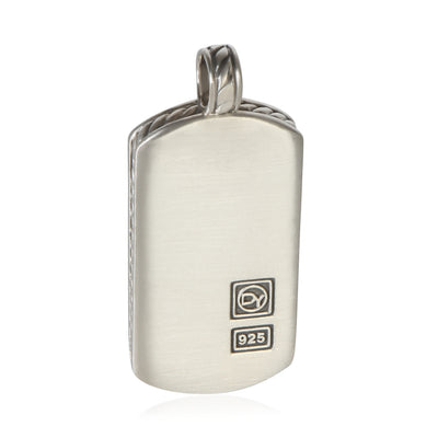 David Yurman Sterling Silver Tag Pendant fv