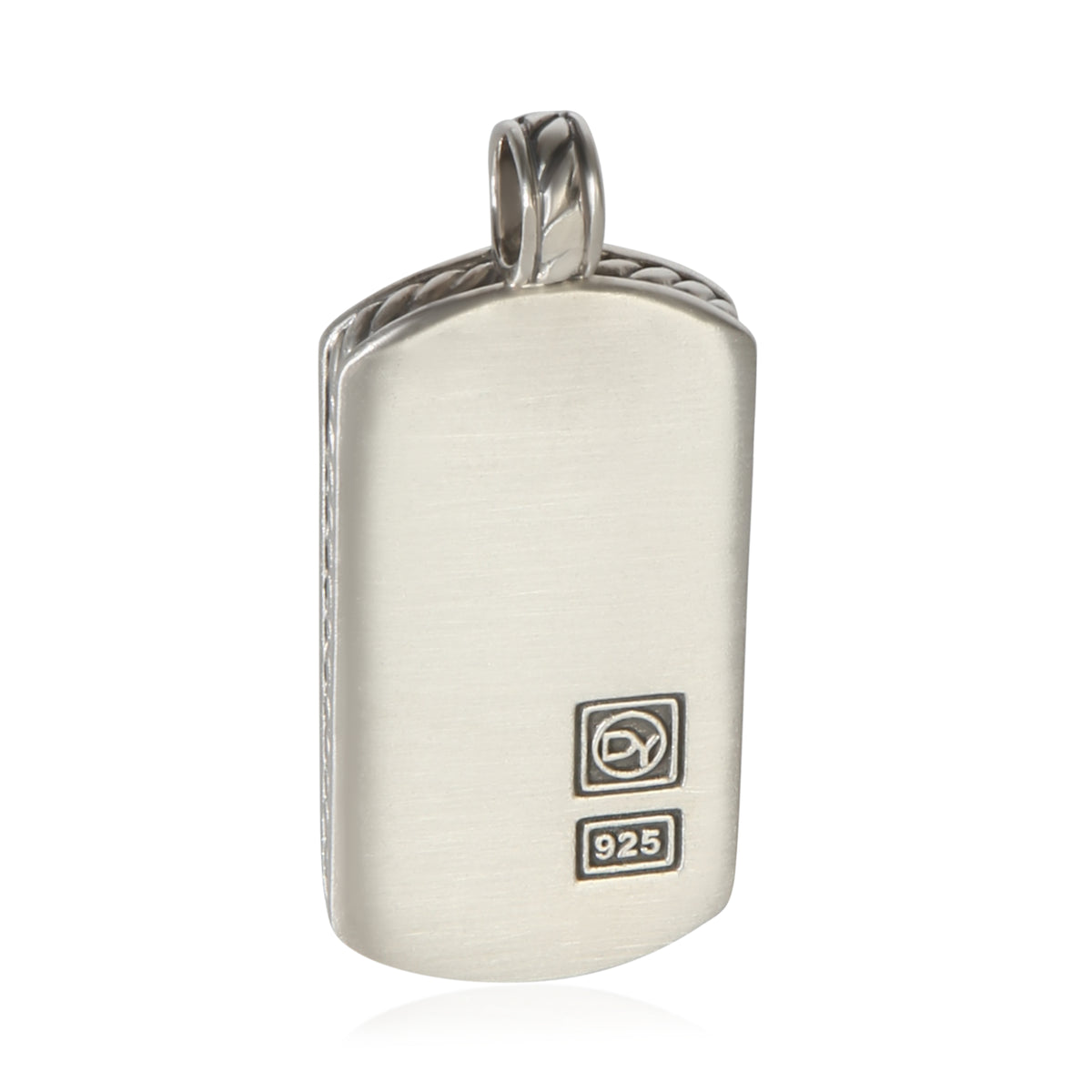 David Yurman Sterling Silver Tag Pendant fv