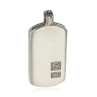 David Yurman Sterling Silver Tag Pendant fv
