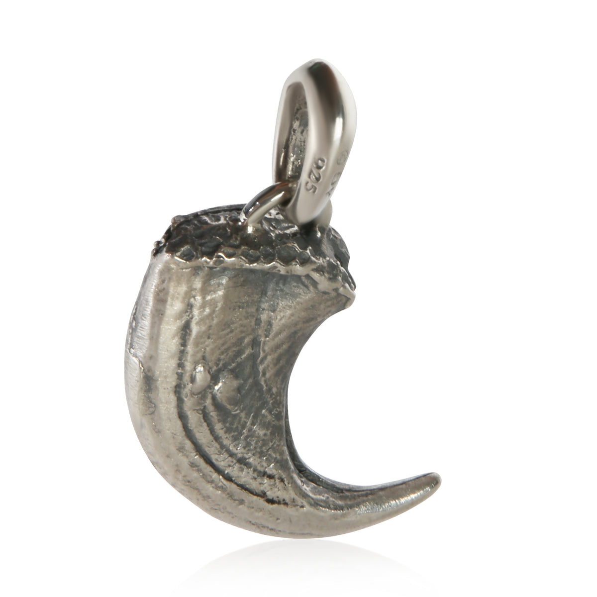 David Yurman Sterling Silver Diamond Petrvs Claw Amulet Pendant 3