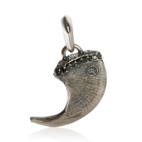 David Yurman Sterling Silver Diamond Petrvs Claw Amulet Pendant fv