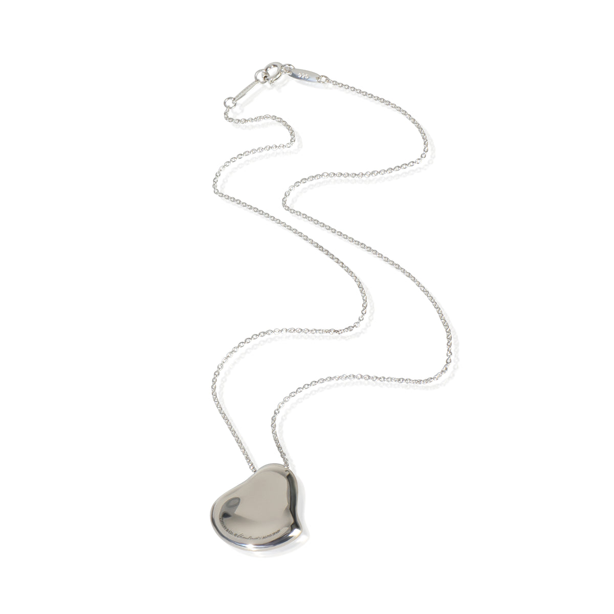 Tiffany & Co. Sterling Silver Elsa Peretti Full Heart Pendant