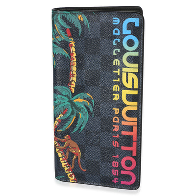Louis Vuitton Damier Graphite Cobalt Canvas Jungle Brazza Wallet Wallet id