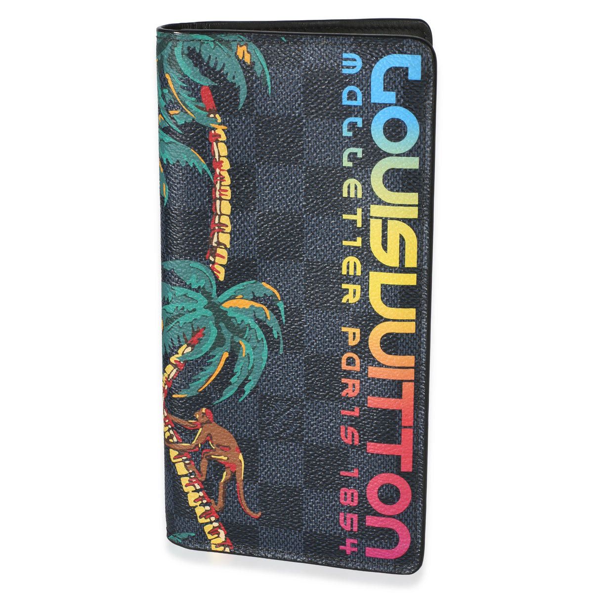 Louis Vuitton Damier Graphite Cobalt Canvas Jungle Brazza Wallet Wallet id