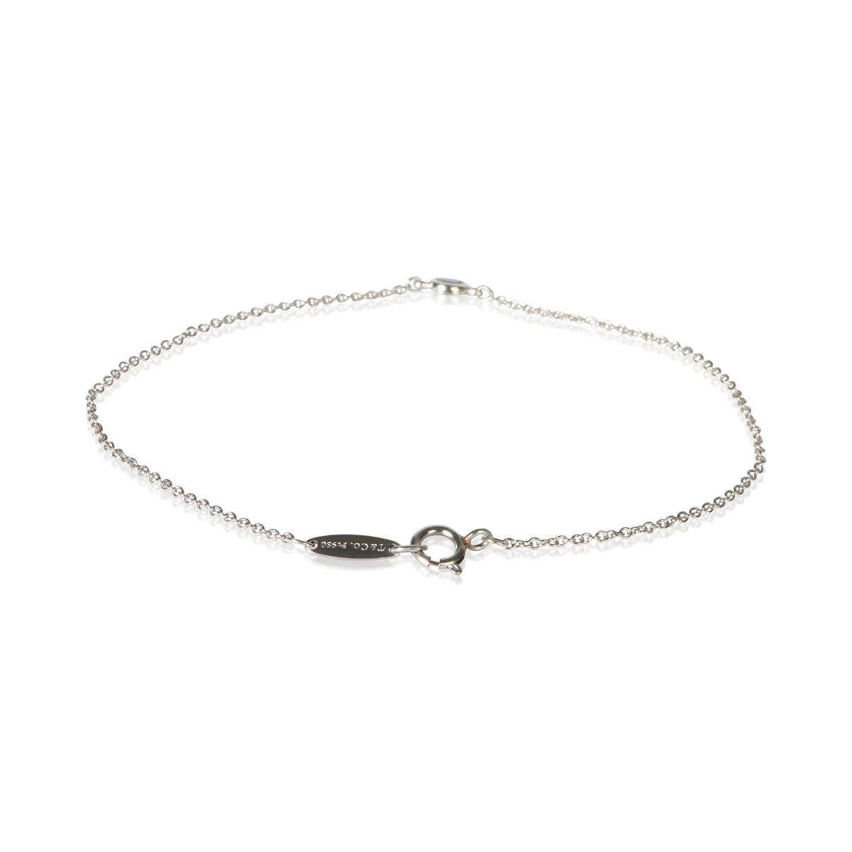 Tiffany & Co. Platinum Sapphire Elsa Peretti Color By The Yard Bracelet fv