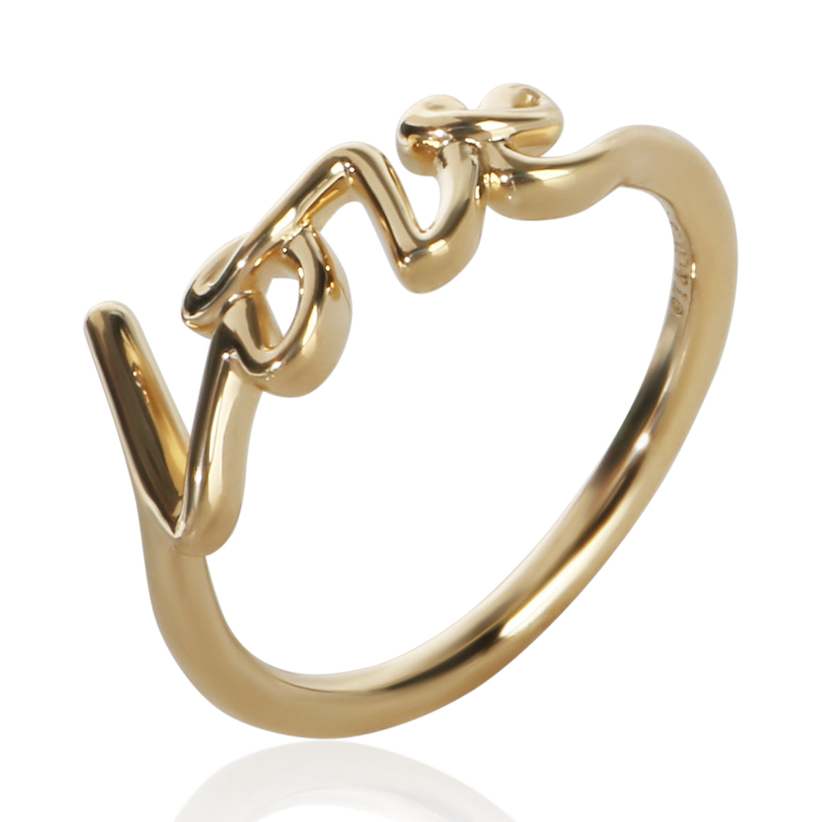 Tiffany & Co. Yellow Gold Paloma Picasso Graffiti Love Ring 4