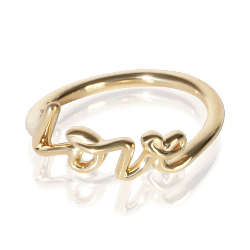 Tiffany & Co. Yellow Gold Paloma Picasso Graffiti Love Ring fv