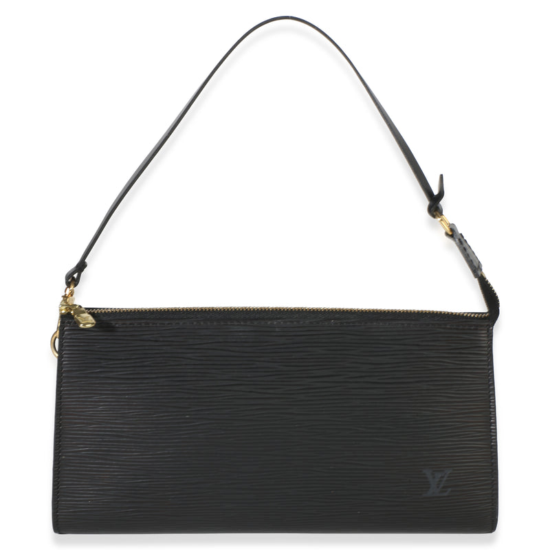Louis Vuitton Vintage Black Epi Pochette Accessoires Handbag id
