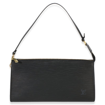 Louis Vuitton Vintage Black Epi Pochette Accessoires Handbag id