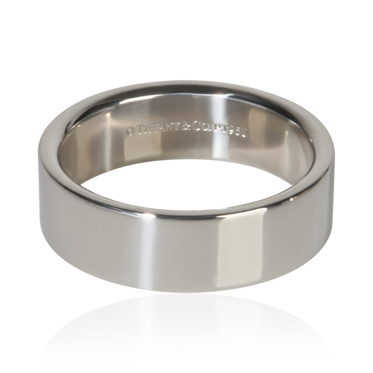 Tiffany & Co. Platinum 6mm Flat Band fv
