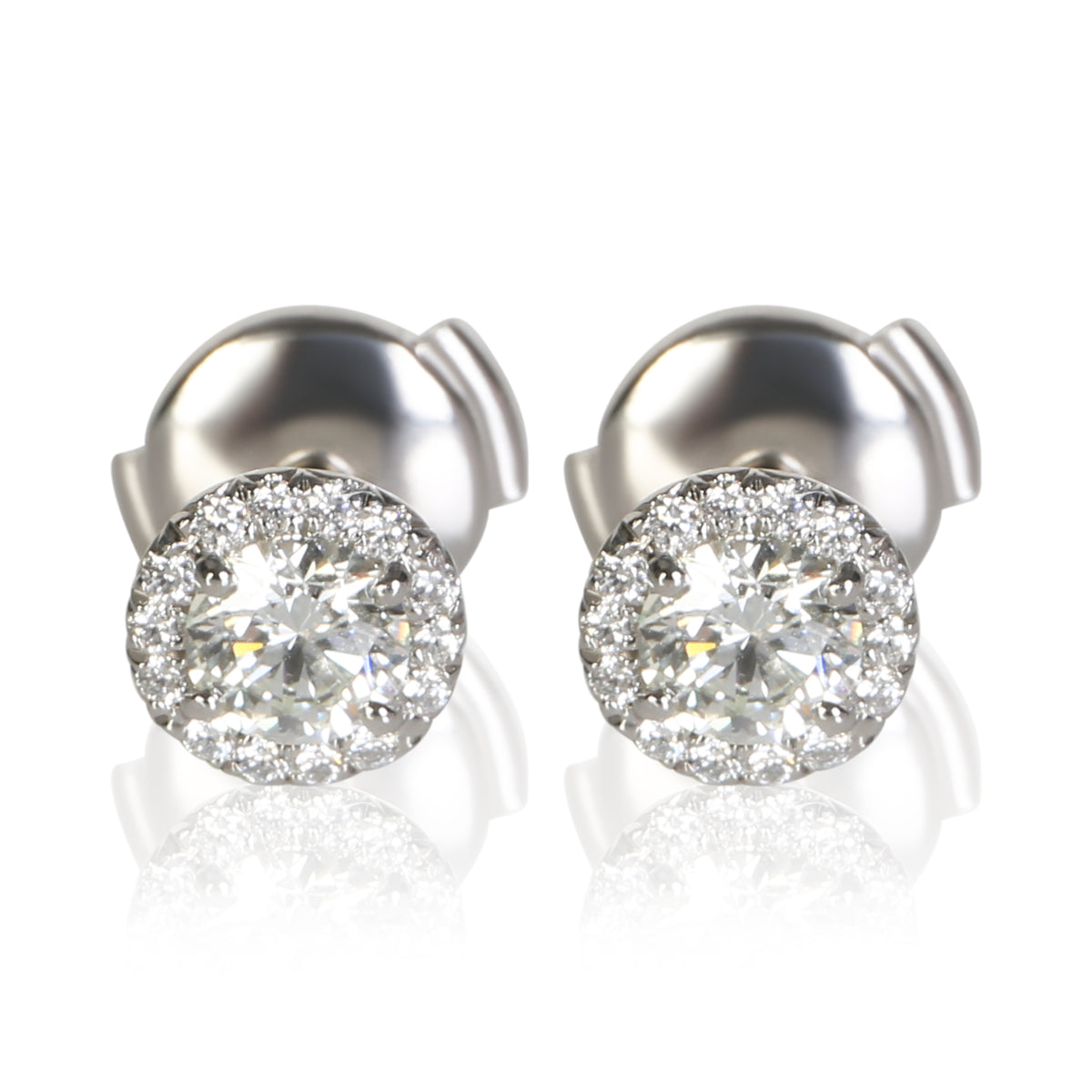 Tiffany & Co. Platinum Diamond Soleste Earrings fv