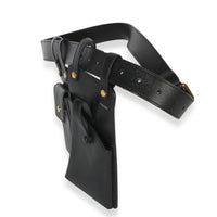 Fendi Black Vitello Glacier Utility Belt Pouch 2