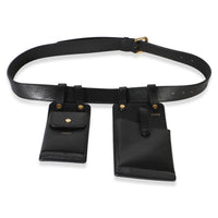 Fendi Black Vitello Glacier Utility Belt Pouch 4
