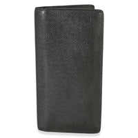 Louis Vuitton Black Taiga Brazza Wallet Wallet id
