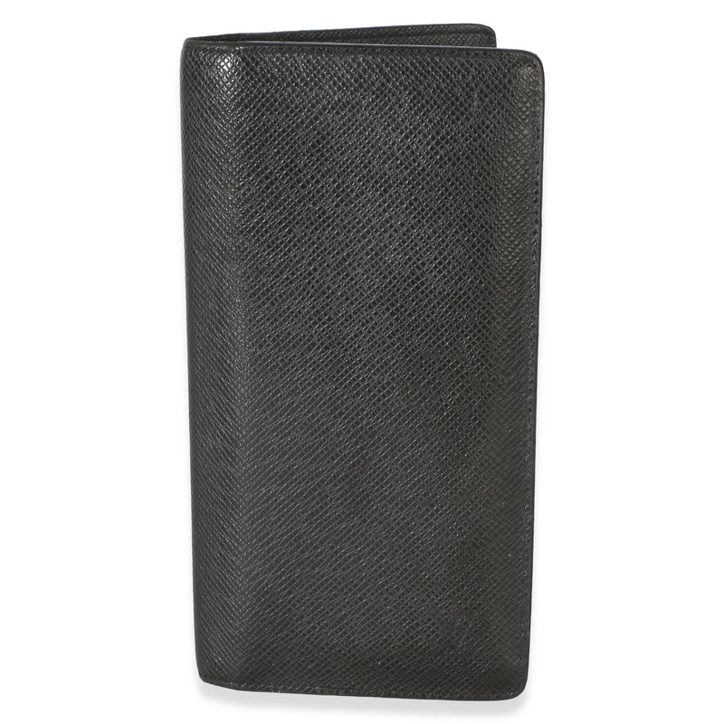 Louis Vuitton Black Taiga Brazza Wallet Wallet id