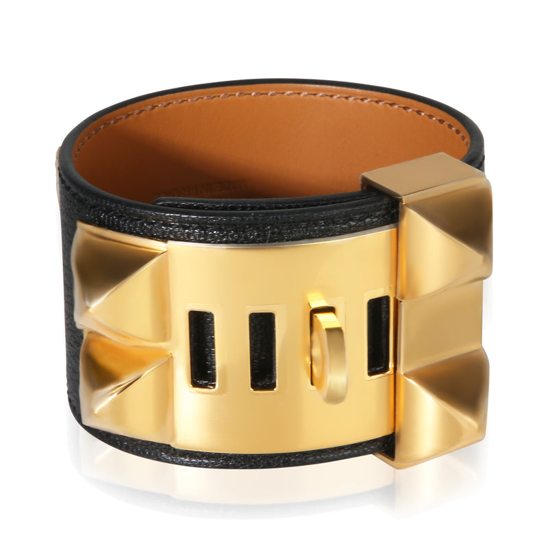 Hermès Gold Plated Collier de Chien Bracelet fv