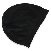 Saint Laurent Black Cashmere Logo Bonnet M 3