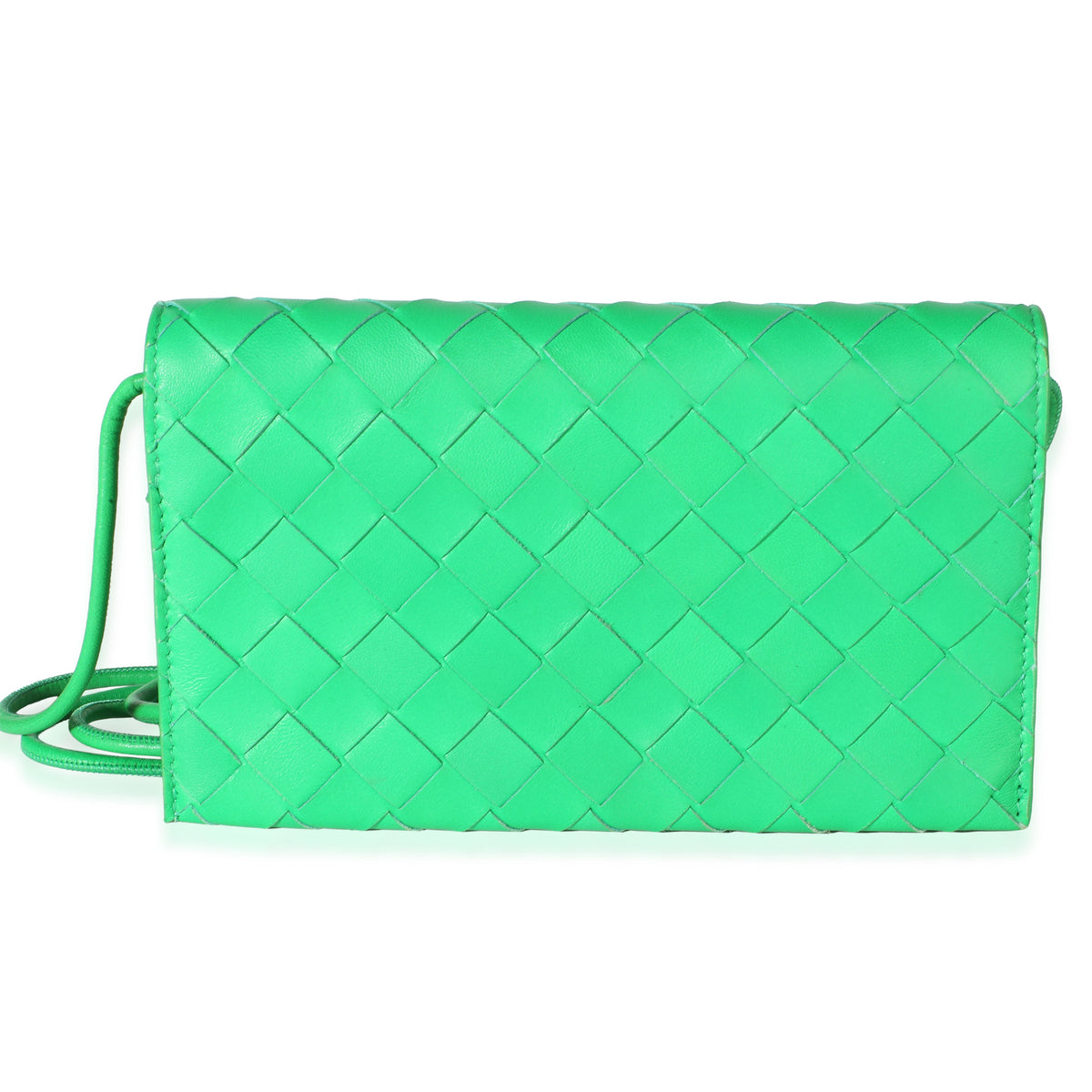 Bottega Veneta Parakeet Nappa Intrecciato Wallet On Strap Handbag id