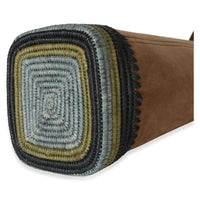 Loewe Brown Suede Raffia Striped Mini Pebble Bucket Bag Handbag 7