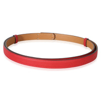 Hermès Rouge Casaque Epsom Kelly 18 Belt PHW 3