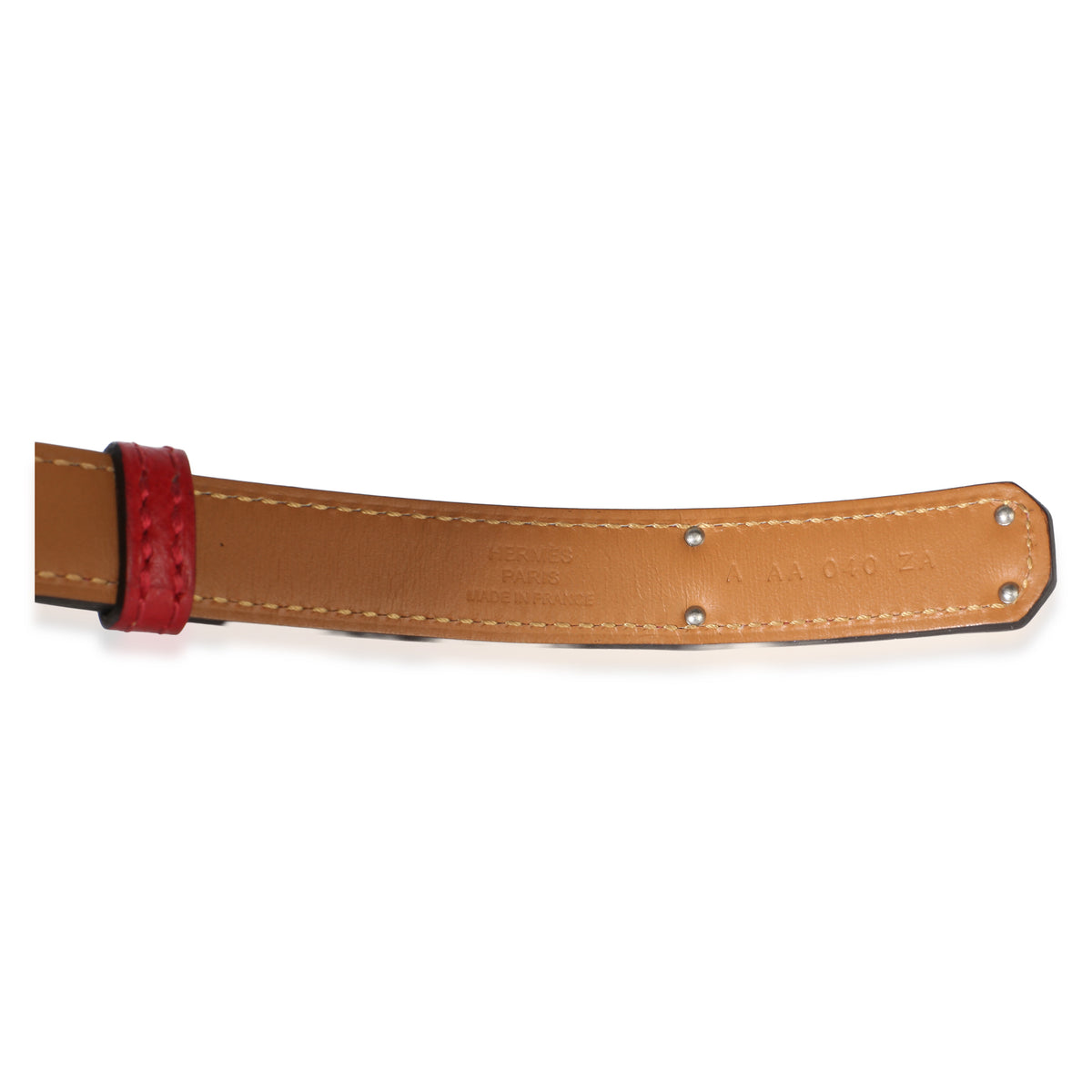Hermès Rouge Casaque Epsom Kelly 18 Belt PHW 4