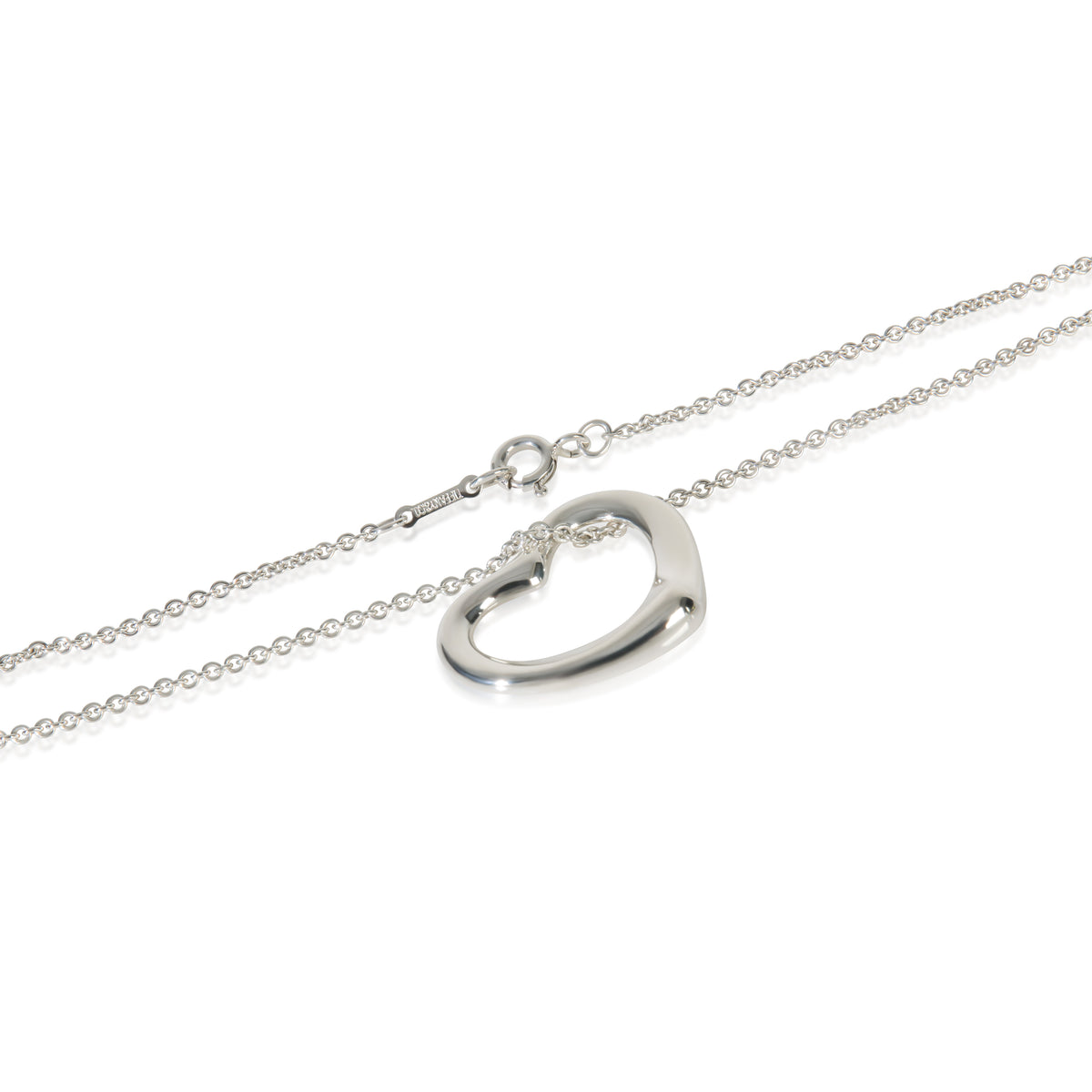 Tiffany & Co. Sterling Silver Elsa Peretti Open Heart Pendant