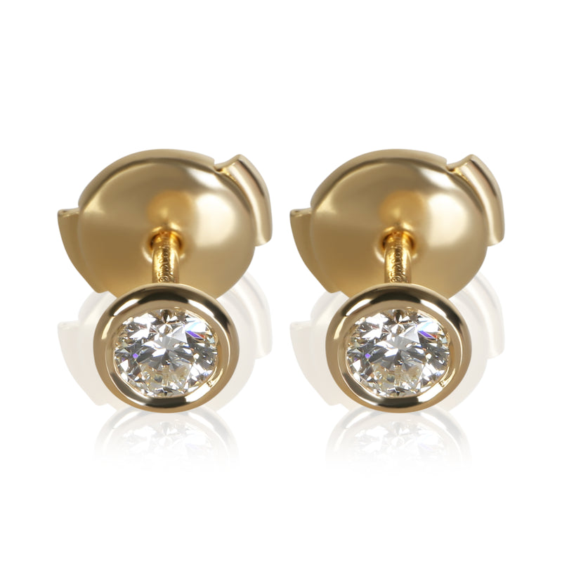 Tiffany & Co. Yellow Gold Diamond Elsa Peretti Diamond By The Yard Earrings fv