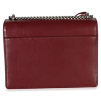 Saint Laurent Red Smooth Calfskin Medium Sunset Chain Bag Handbag 4