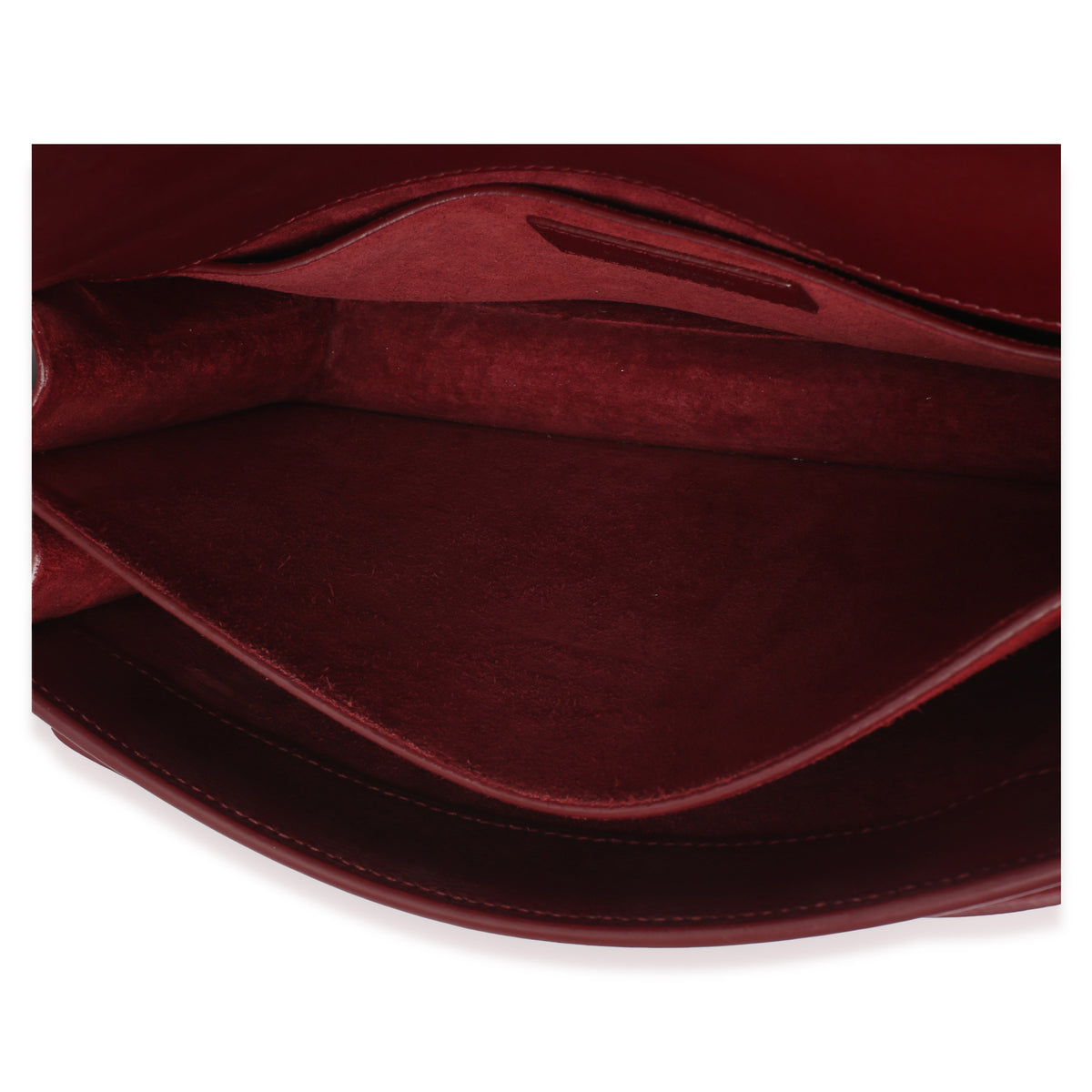Saint Laurent Red Smooth Calfskin Medium Sunset Chain Bag Handbag 8