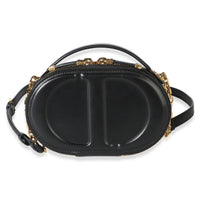 Christian Dior Black Calfskin CD Signature Oval Camera Bag Handbag id