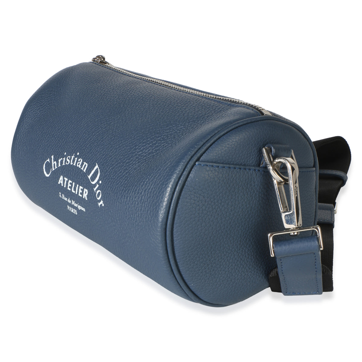 Christian Dior Navy Cowhide Atelier Roller Pouch Handbag 2