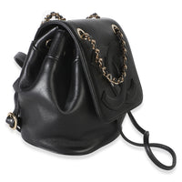 Chanel Black Lambskin CC Mania Mini Backpack Handbag 3