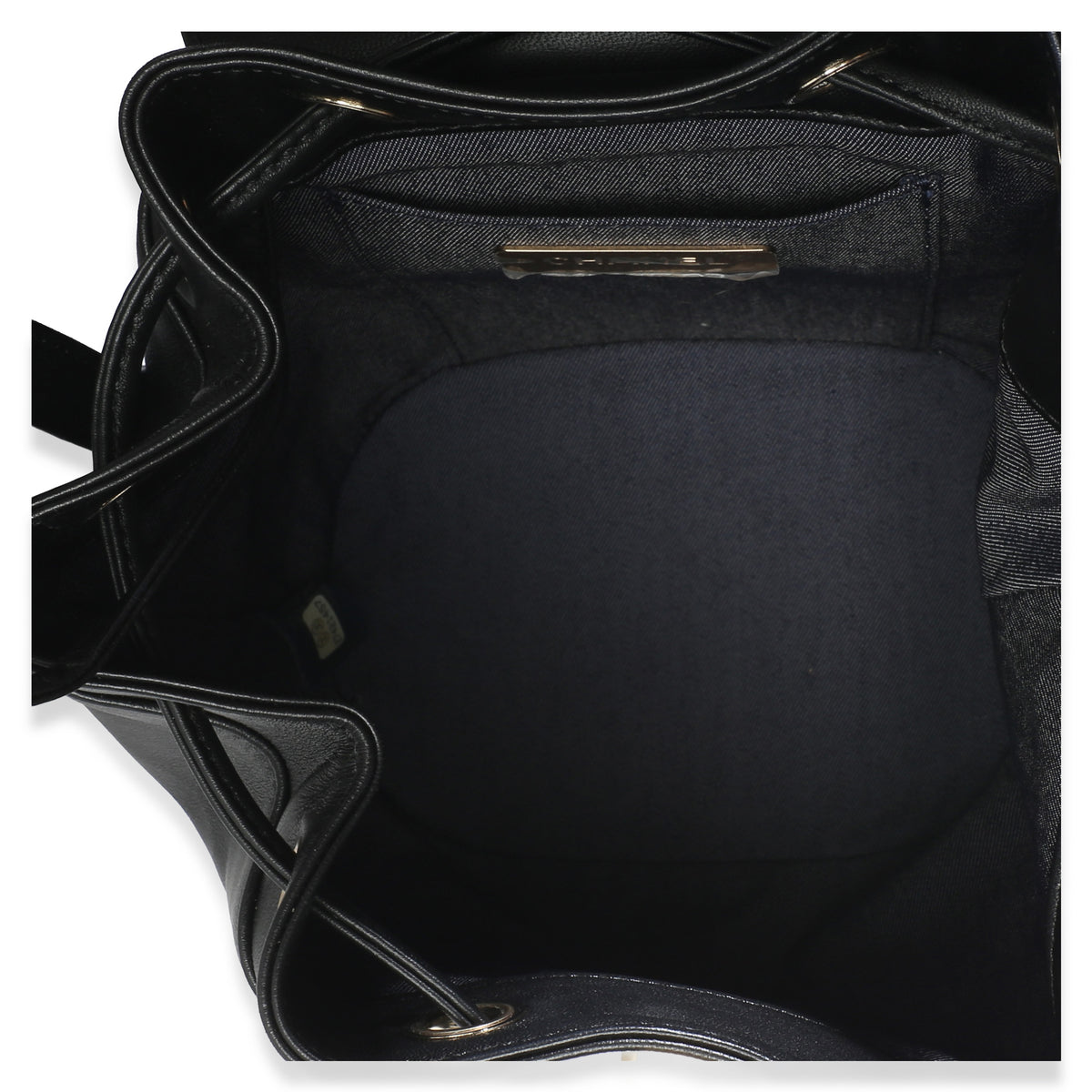 Chanel Black Lambskin CC Mania Mini Backpack Handbag 9