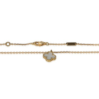 Van Cleef & Arpels Yellow Gold Mother Of Pearl Sweet Alhambra Pendant 2