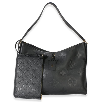 Louis Vuitton Black Monogram Empreinte CarryAll MM Handbag id
