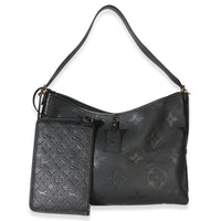 Louis Vuitton Black Monogram Empreinte CarryAll MM Handbag id