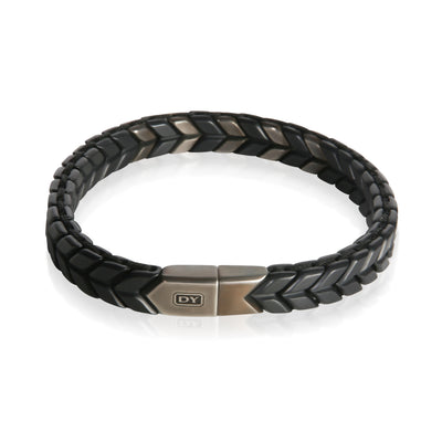 David Yurman Sterling Silver Sapphire Chevron Bracelet fv
