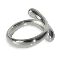 Tiffany & Co. Sterling Silver Elsa Peretti Teardrop Bypass Ring