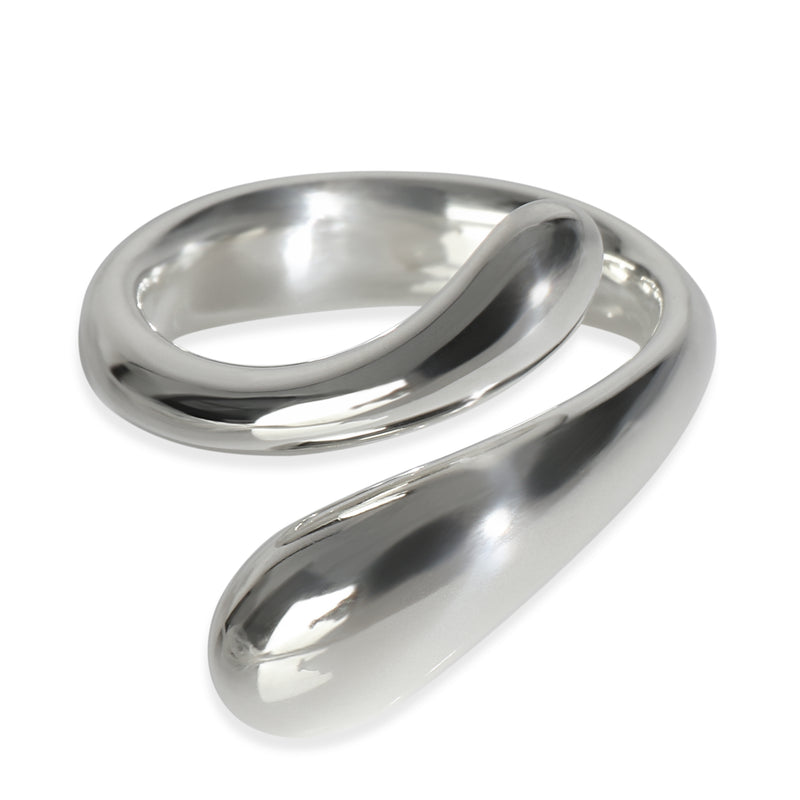 Tiffany & Co. Sterling Silver Elsa Peretti Teardrop Bypass Ring